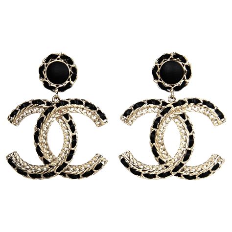 large chanel logo earrings|cheapest chanel earrings.